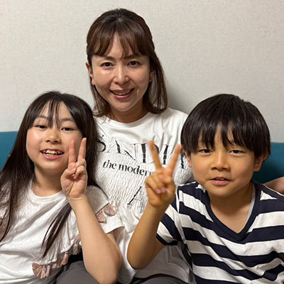 R•Tくん(小学3年生)K•Tさん(小学6年生)photo